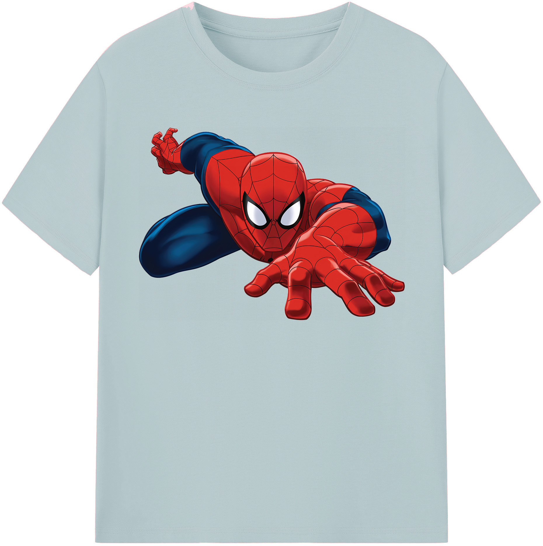 （画像用） Spider Man スパイダーマン 綿100％半袖Tシャツ（フロントプリント）